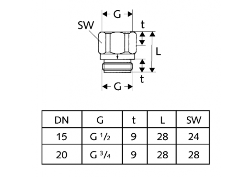 Clapet antiretour DN15 - 285030699 - Schell