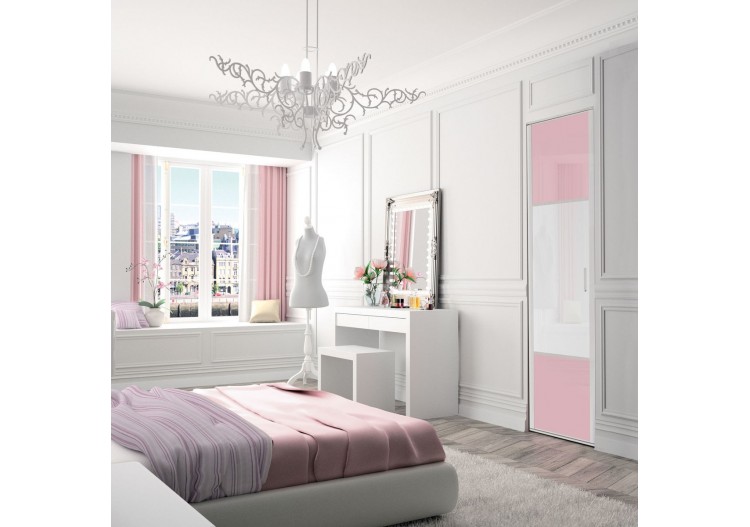 Façade de placard 1 portes pivotante Candy laqué - Kazed : Confort'Mat 2