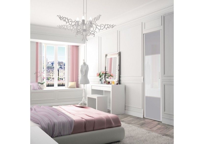 Façade de placard 1 portes pivotante Candy laqué - Kazed : Confort'Mat