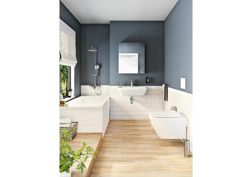 Integra baignoire ergonomique rectangulaire en acryl. 4mm, 150 x 70 cm - 52510001000 - Vitra