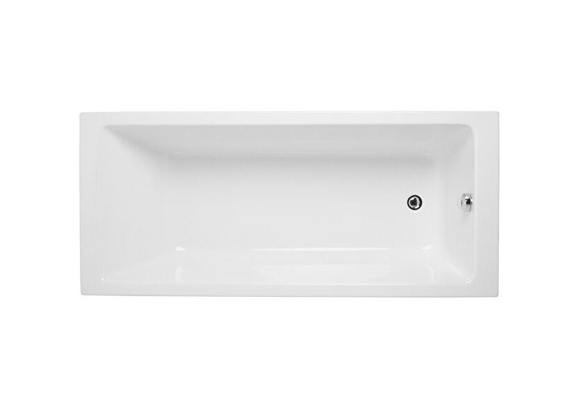 Integra baignoire ergonomique rectangulaire en acryl. 4mm, 160 x 75 cm - 52660001000 - Vitra