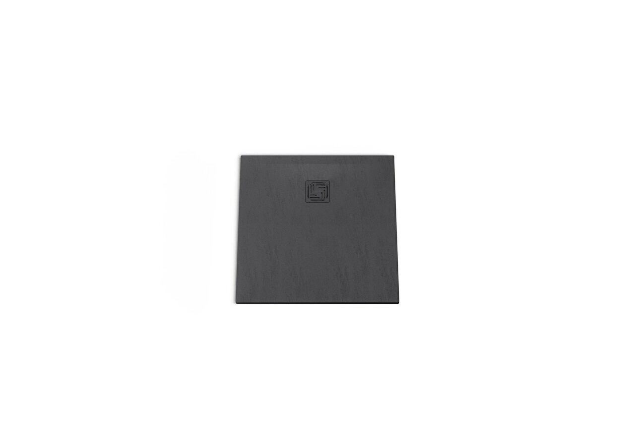 Receveur en pierre de synthèse V-Stone 080x080 Pierre Noir - 59920083000 - Vitra
