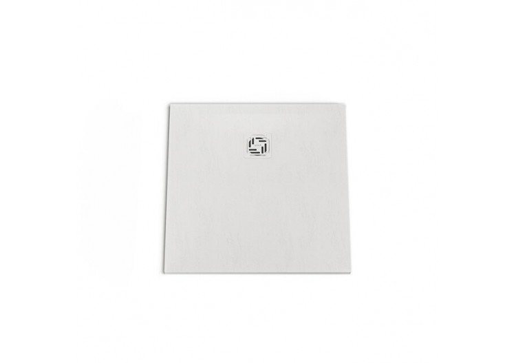 Receveur en pierre de synthèse V-Stone 90x90 Carré Pierre Blanc - 59920085000 - Vitra