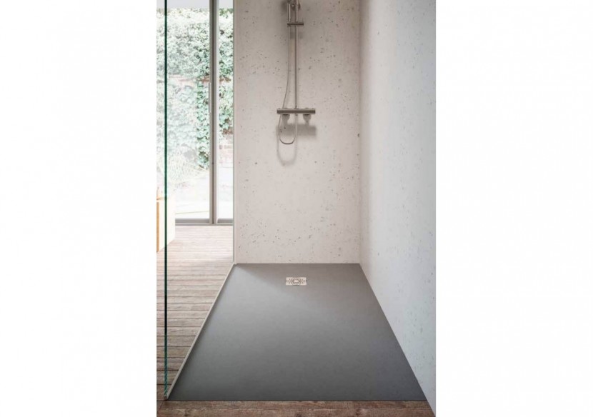 Receveur en pierre de synthèse V-Stone 100x090 Pierre Noir - 59920091000 - Vitra