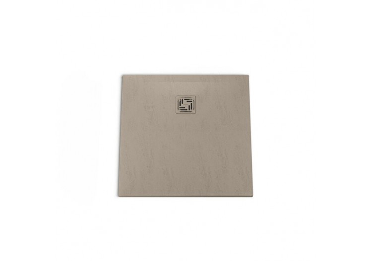 Receveur en pierre de synthèse V-Stone 100x70 Rect. Pierre Taupe - 59920096000 - Vitra