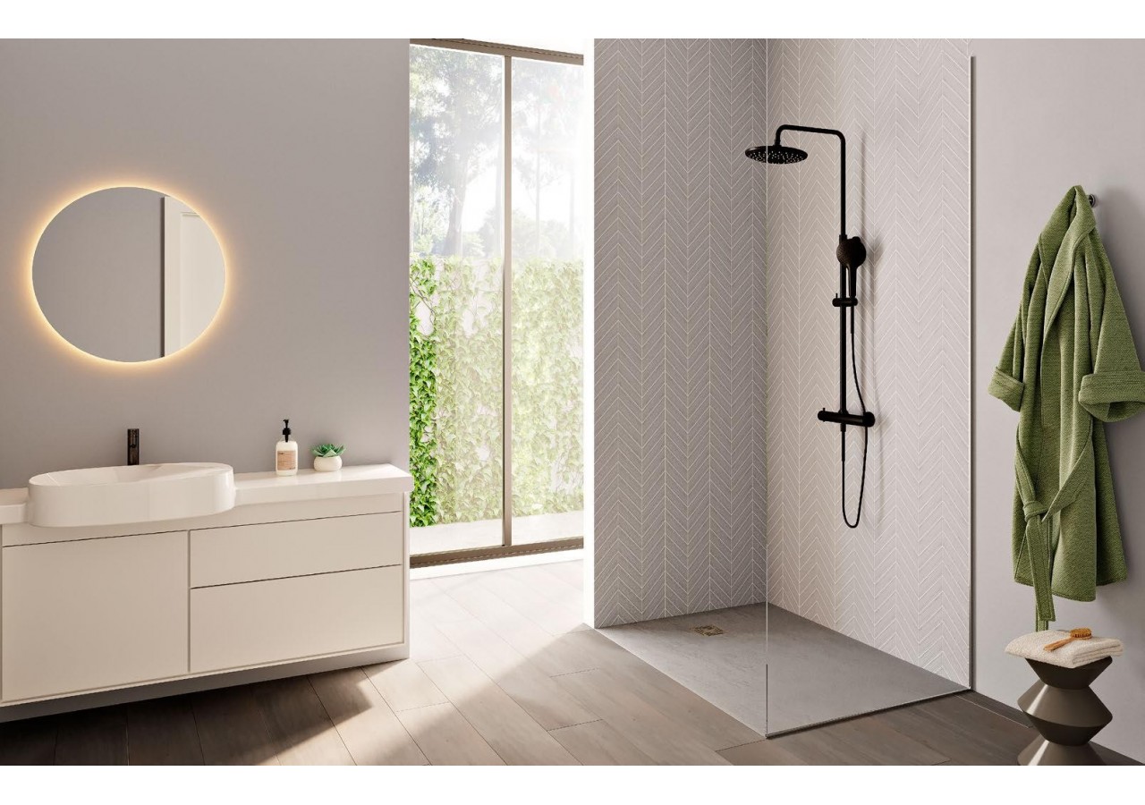 Receveur en pierre de synthèse V-Stone 140x80 Rect. Pierre Gris - 59920118000 - Vitra