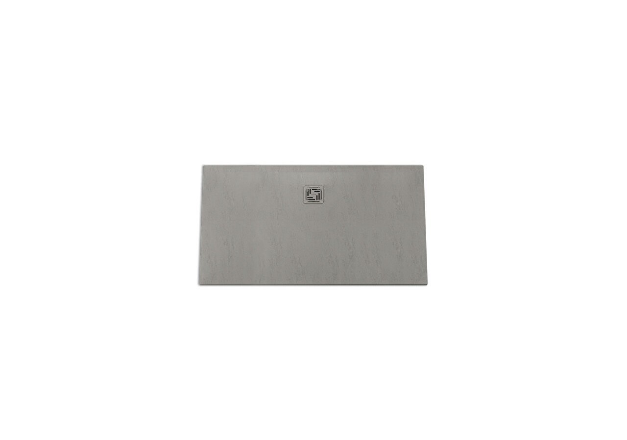 Receveur en pierre de synthèse V-Stone 170x80 Rect. Pierre Gris - 59920138000 - Vitra