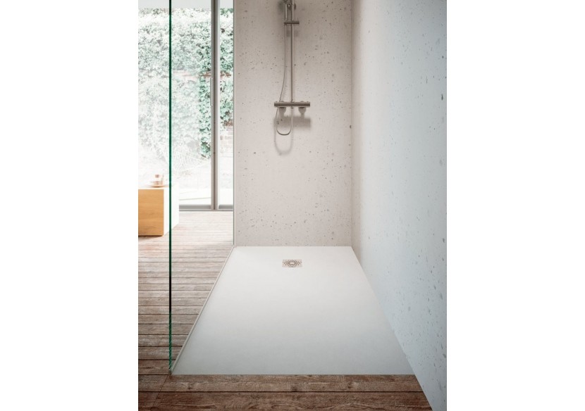 Receveur en pierre de synthèse V-Stone 180x90 Rect. Pierre Blanc - 59920149000 - Vitra