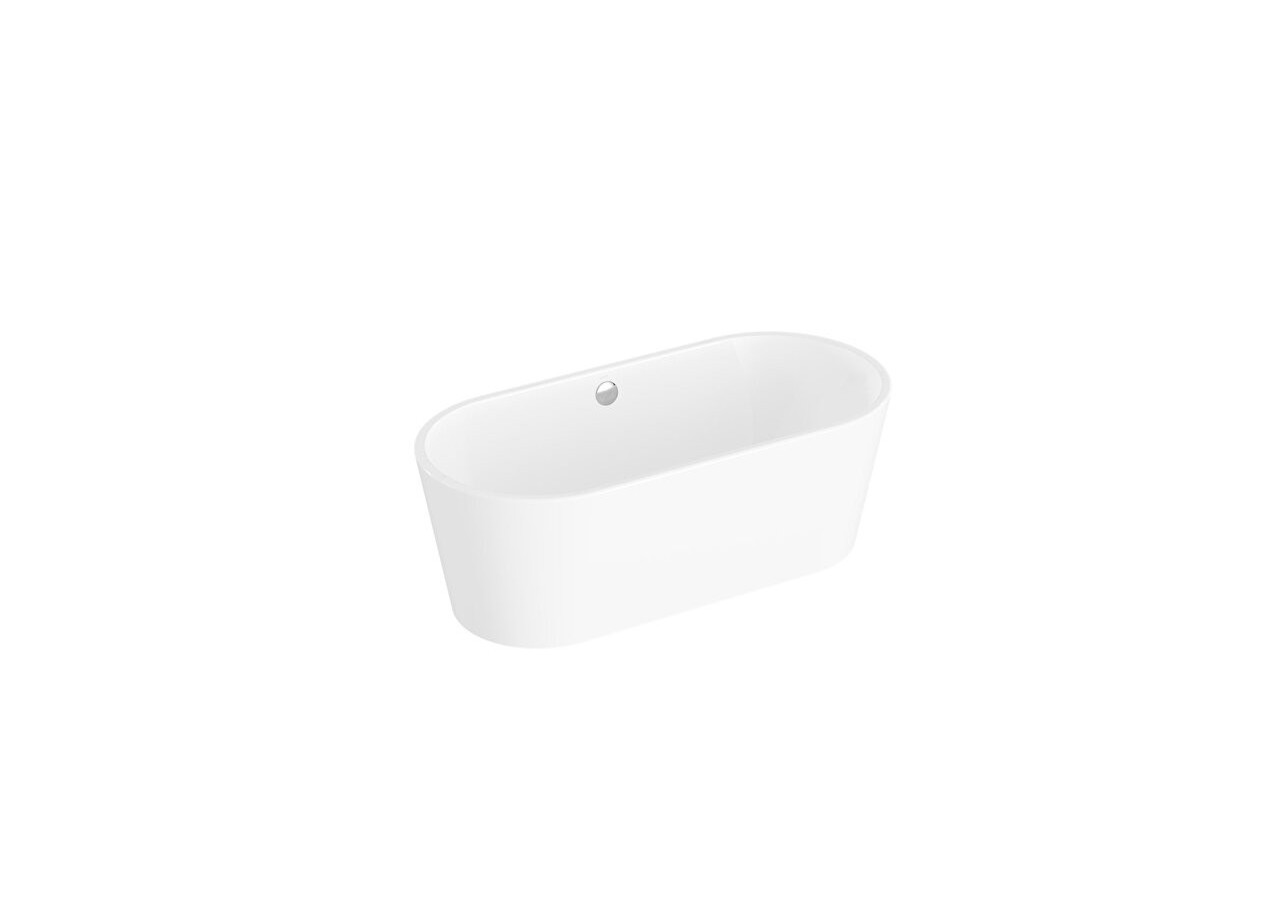 160x75 Baignoire îlot + set de pieds + siphon standard - 65360008000 - Vitra