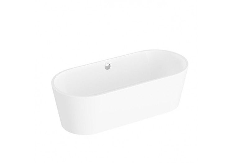 180x80 Baignoire îlot + set de pieds + siphon standard - 65380008000 - Vitra