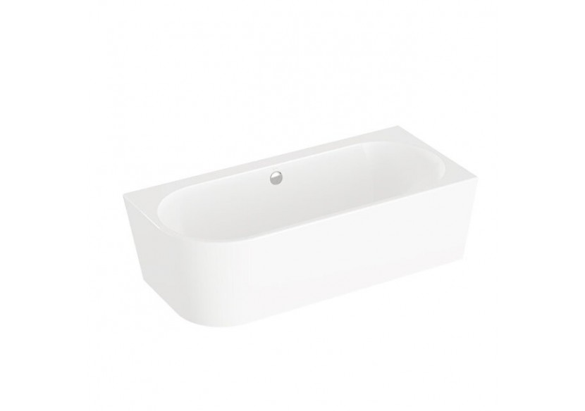 180x80 Baignoire à encombrement réduit, angle à droite + set de pieds + siphon standard - 65460008000 - Vitra