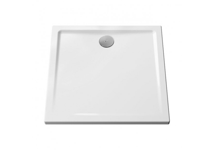 Cascade receveur ultra plat en céramique, 90cm, carré, blanc haute brillance - 5762L003M0578 - Vitra