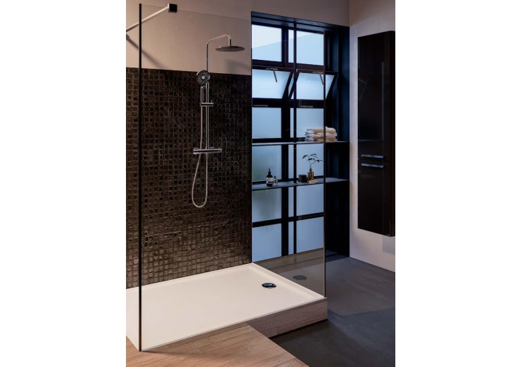 Cascade receveur ultra plat en céramique, 100x80cm, blanc VitrA Antislip - 5763L203M0695 - Vitra 2