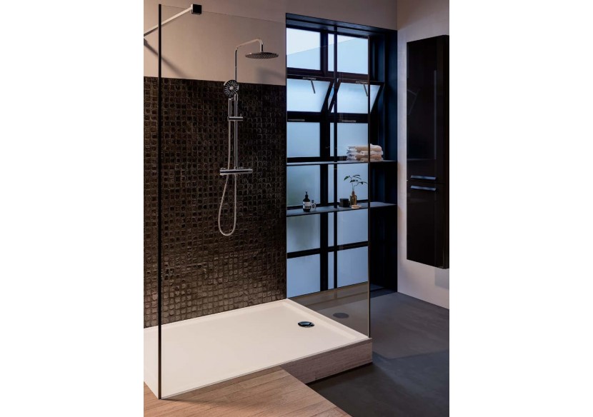 Cascade receveur ultra plat en céramique, 120x90cm, blanc haute brillance - 5765L003M0695 - Vitra