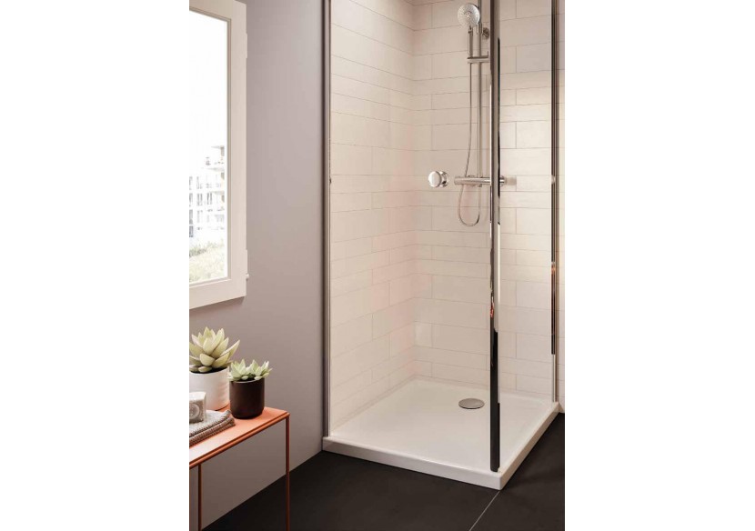 Arkitekt receveur à encastrer ou à poser extra plat, VitrA Antislip, 80 x 80cm - 5805L203M0578 - Vitra