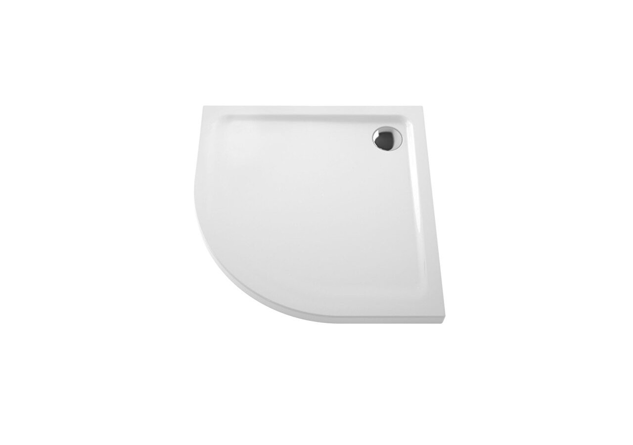 Arkitekt receveur à encastrer ou à poser extra plat, quart de rond, 90 x 90cm - 5807L003M0578 - Vitra
