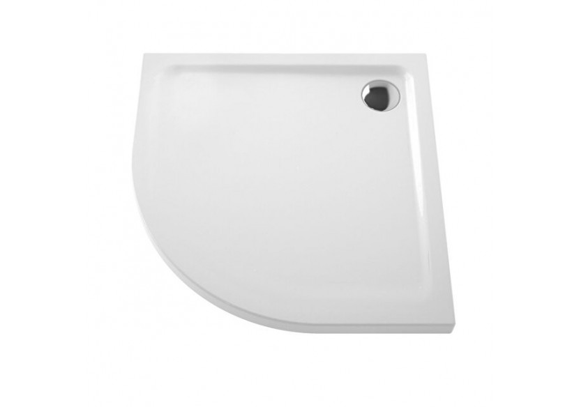 Arkitekt receveur à encastrer ou à poser extra plat, quart de rond, 90 x 90cm - 5807L003M0578 - Vitra
