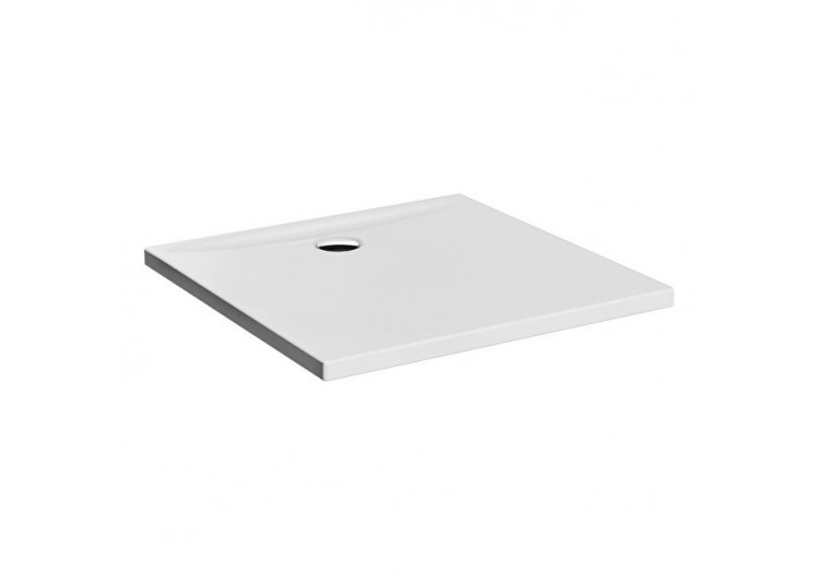 Lagoon receveur ultra plat en céramique, 90cm, carré, blanc haute brillance - 7762L003M0578 - Vitra