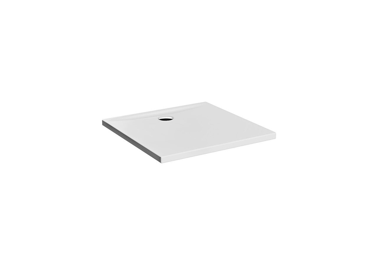 Lagoon receveur ultra plat en céramique, 90cm, carré, blanc VitrA Antislip - 7762L203M0578 - Vitra