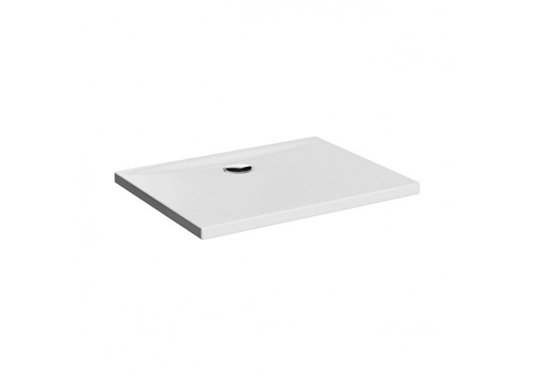 Lagoon Receveur de douche 90x70 cm-Blanc AntiSlip - 7767L203M0578 - Vitra
