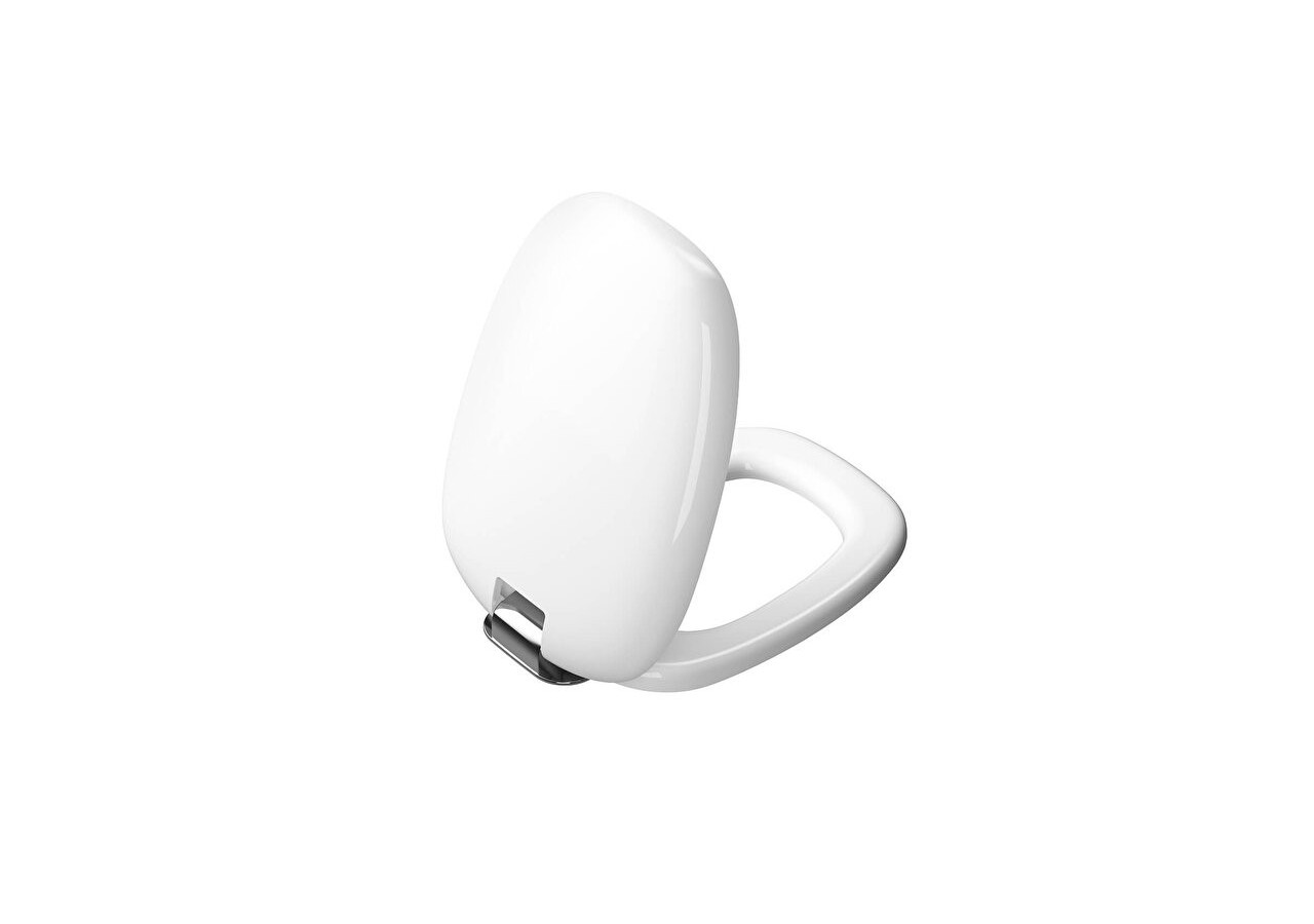 Plural abattant avec fermeture douce et libération rapide, blanc chromé - 126-003-009 - Vitra