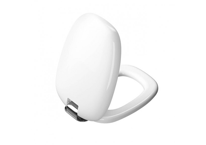 Plural abattant avec fermeture douce et libération rapide, blanc chromé - 126-003-009 - Vitra