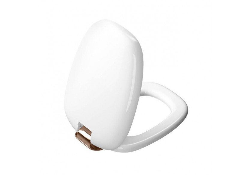 Plural abattant avec fermeture douce et libération rapide, blanc cuivre - 126-003-029 - Vitra