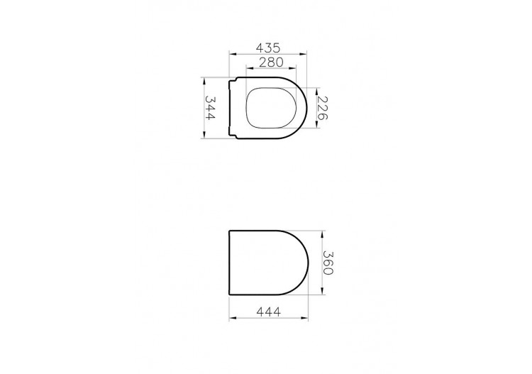 Zentrum abattant sans mécanisme de fermeture douce - 127-003-001 - Vitra 2