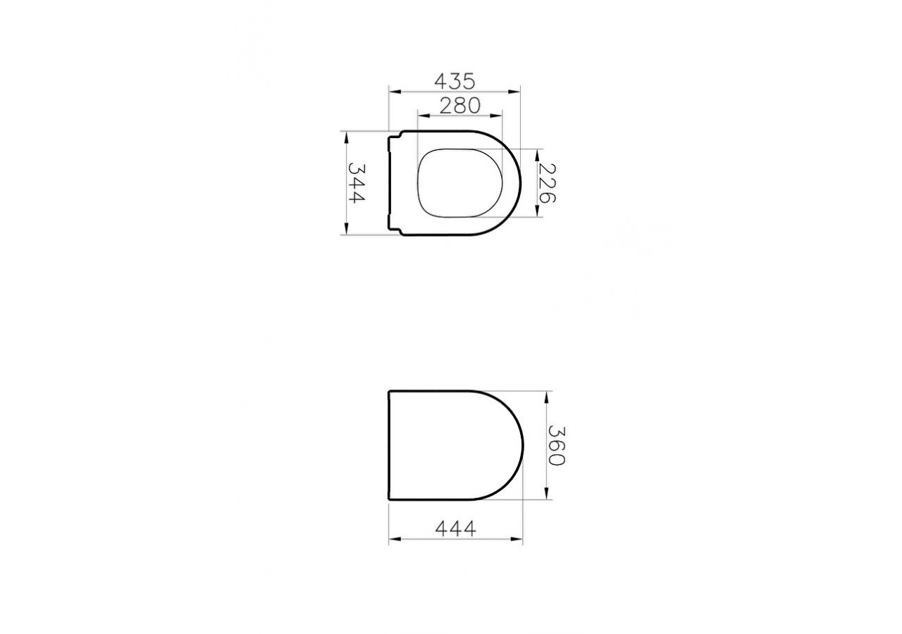 Zentrum abattant sans mécanisme de fermeture douce - 127-003-001 - Vitra