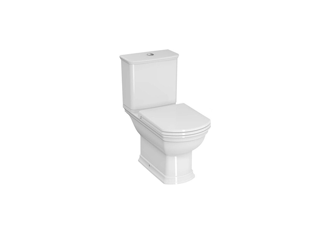 Valarte WC à poser, open back, 70 cm, blanc - 4160B003-0075 - Vitra