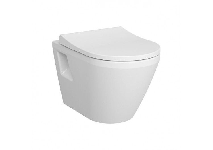 Integra WC suspendu sans bride (VitrA Flush 2.0), avec fonction bidet, 54 cm - 7062B003-0850 - Vitra
