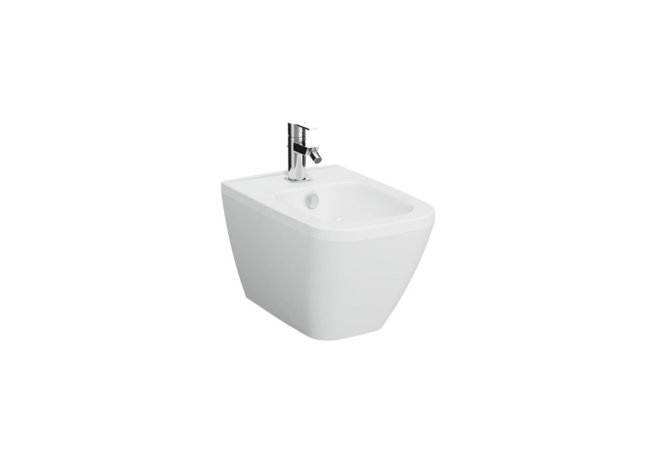 Integra S Bidet suspendu, 54 cm, sans trous latéraux - 7083B003-0288 - Vitra