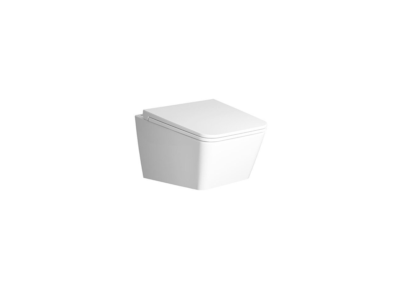 Equal WC suspendu sans bride (VitrA Flush 2.0), 56 cm - 7245B403-0075 - Vitra