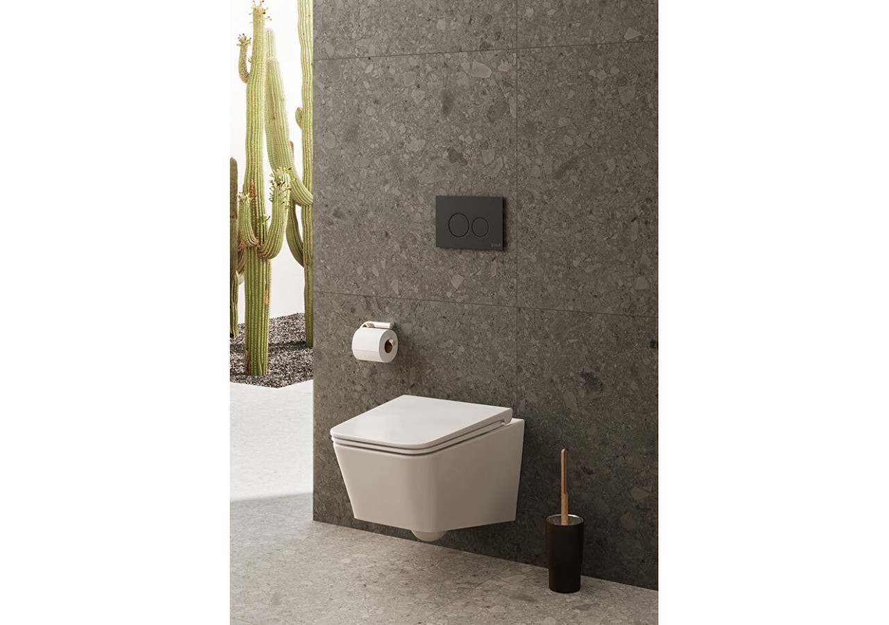 Equal WC suspendu sans bride (VitrA Flush 2.0), 56 cm - 7245B403-0075 - Vitra
