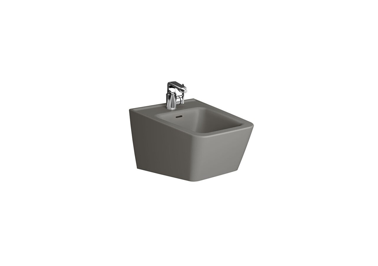 Equal bidet suspendu, 54 cm, gris pierre mat - 7246B476-0288 - Vitra