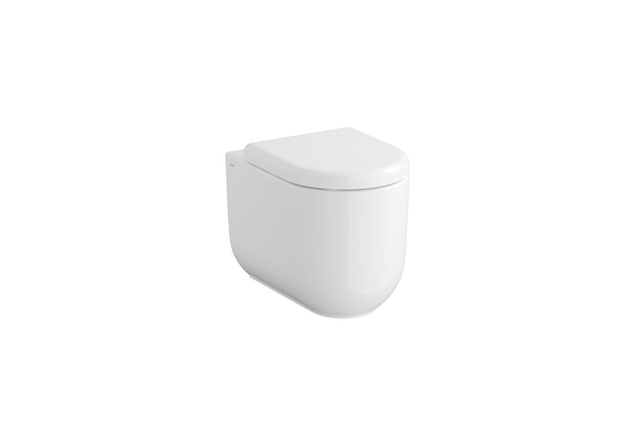 Liquid WC Sans bride sur pied 54 cm Blanc - 7320B403-0075 - Vitra