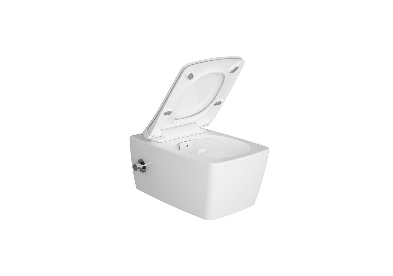 Metropole Aquacare, set pré-assemblé avec WC suspendu avec fonction bidet et soupape integrée -7672B003-6201-Vitra