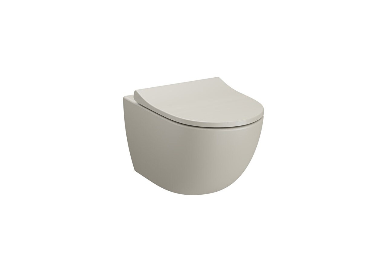 Sento, WC suspendu sans bride, avec fonction bidet - WC à fond creux -7748B020-6318-Vitra