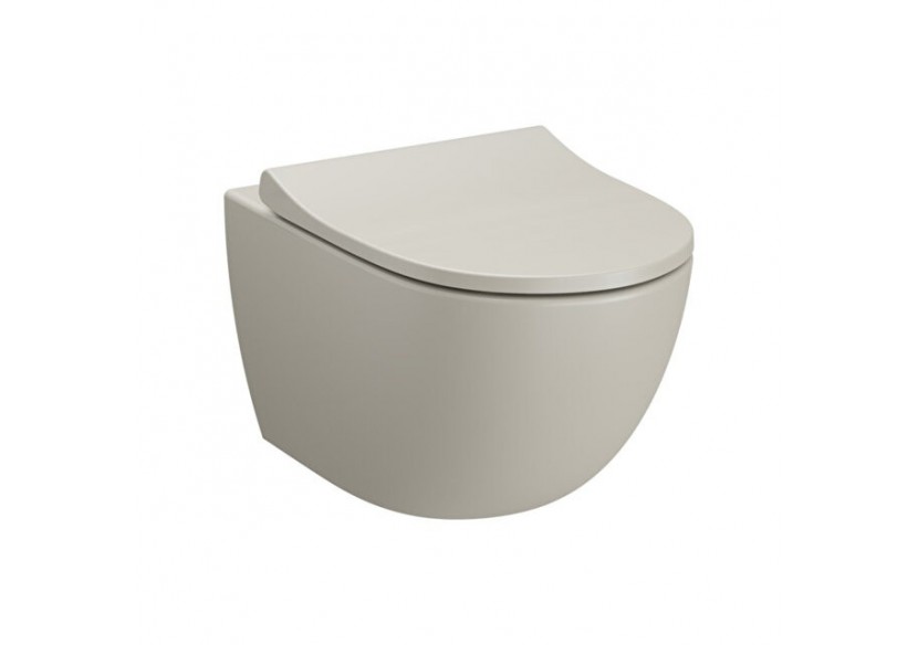 Sento, WC suspendu sans bride, avec fonction bidet - WC à fond creux -7748B020-6318-Vitra