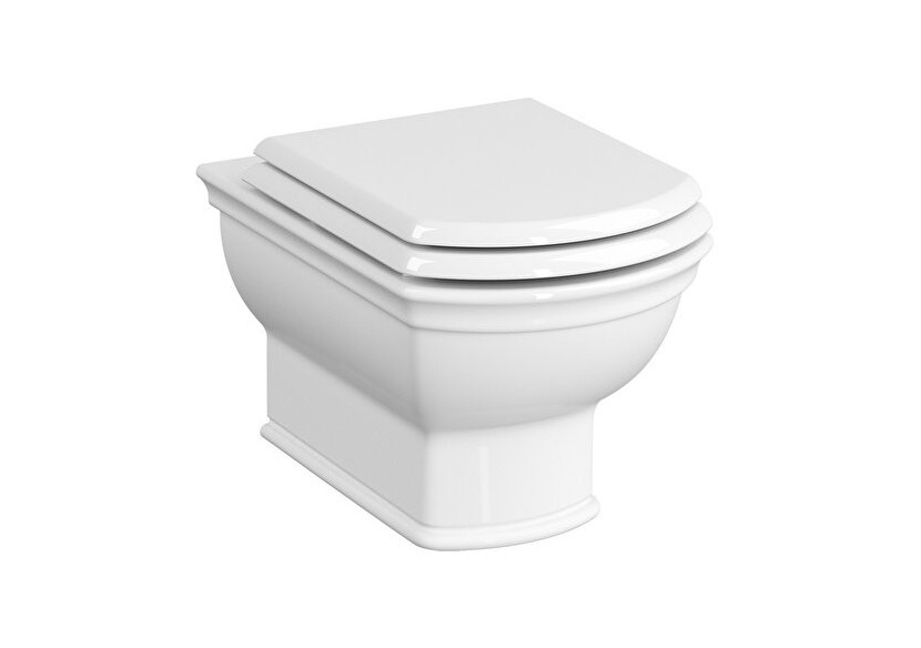 Valarte WC suspendu sans bride (VitrA Flush 2.0), 54 cm, blanc - 7805B003-0075 - Vitra