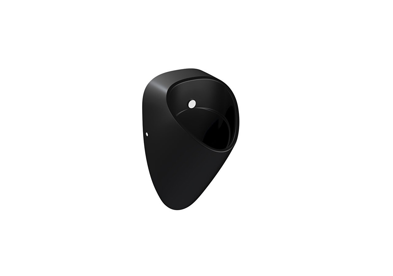 Plural urinoir, version avec alimentation sur secteur (230V), 34,5 cm, noir mat - 7808B083-5331 - Vitra
