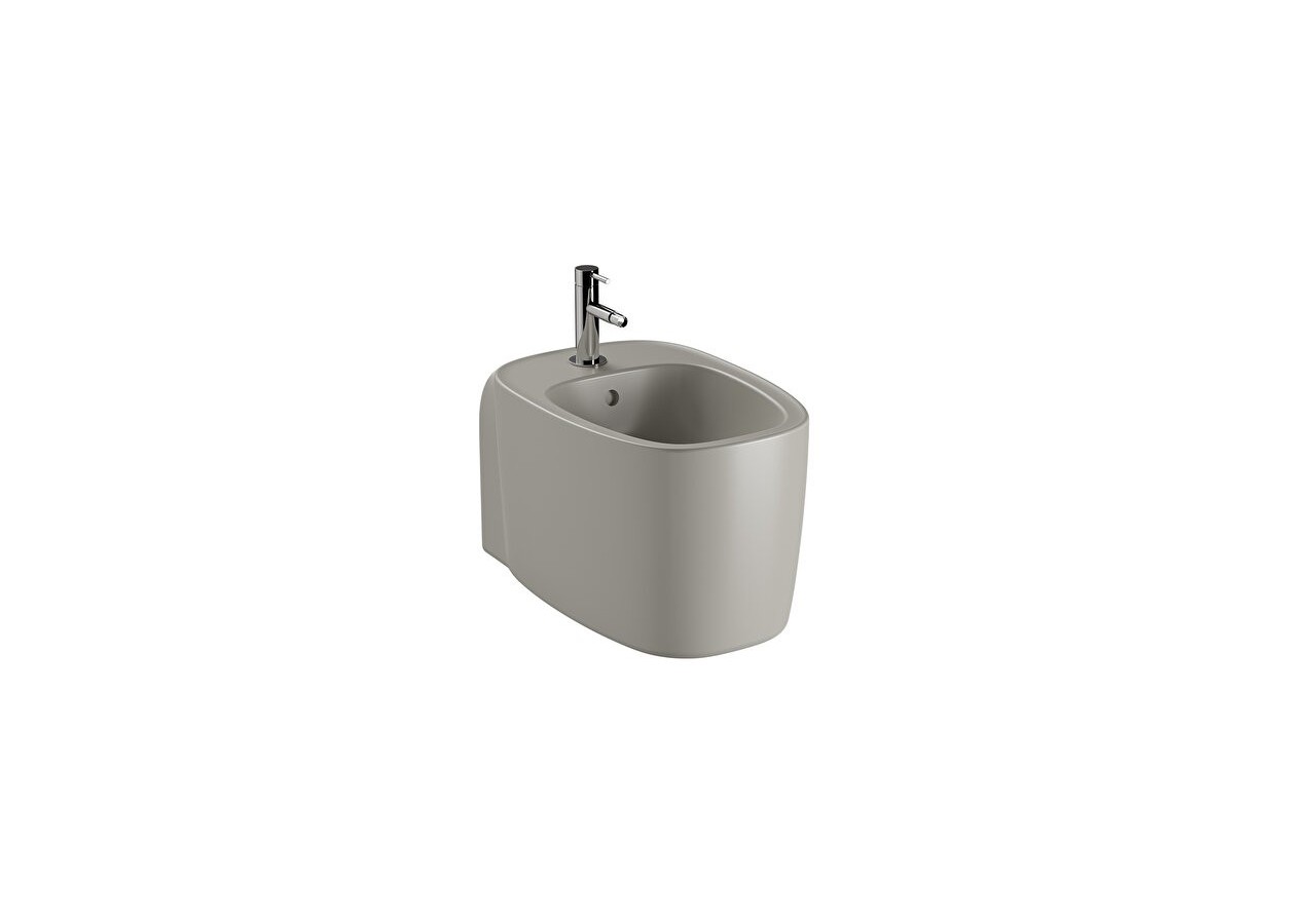 Plural bidet suspendu, 55 cm, taupe mat - 7831B420-0288 - Vitra