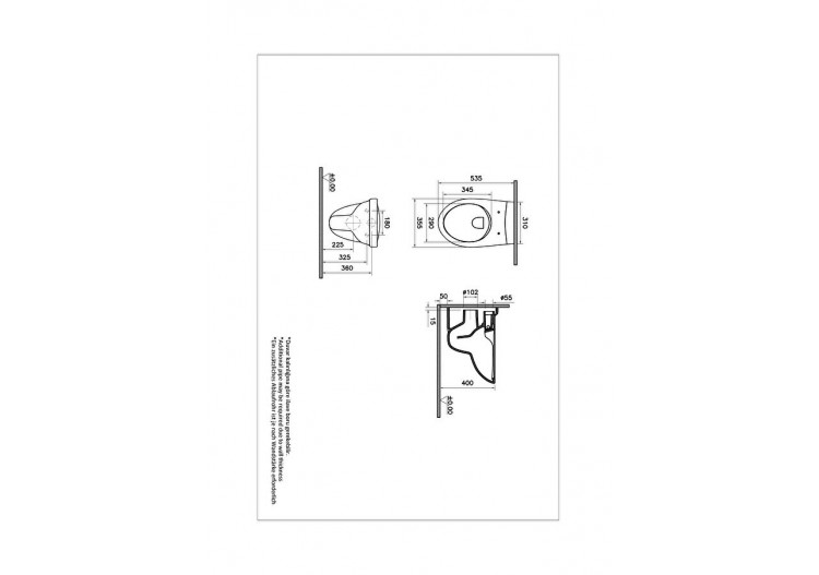 Normus SpinFlush WC suspendu sans bride, 54 cm, blanc - 7855L003-1030 - Vitra 2