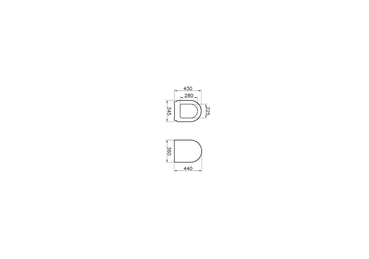 Zentrum abattant, 36cm, Duroplast - 94-003R009 - Vitra