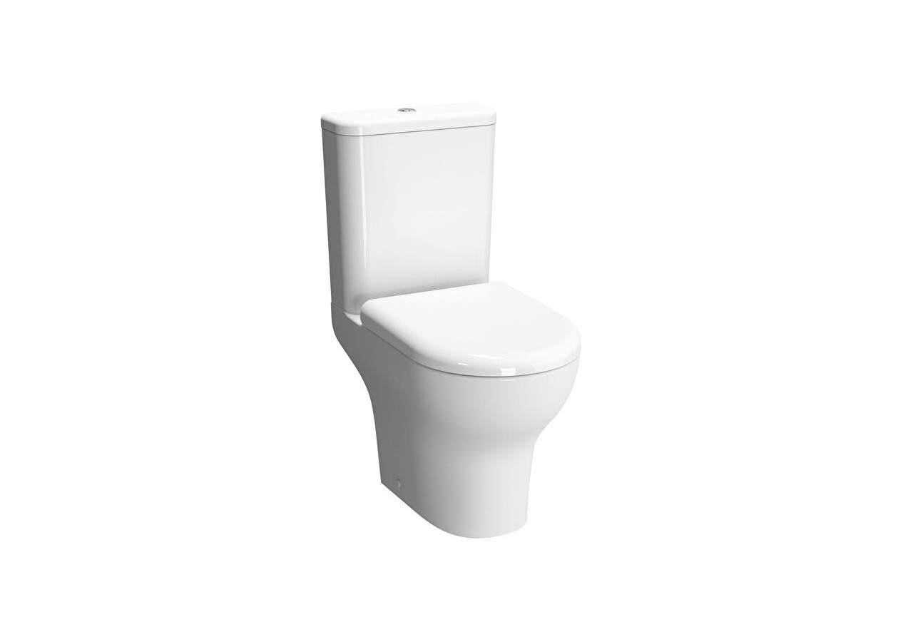 Zentrum Pack WC à poser,caréné VitrA Flush 2.0,S/H, ferm. douce - 9824B003-7202 - Vitra