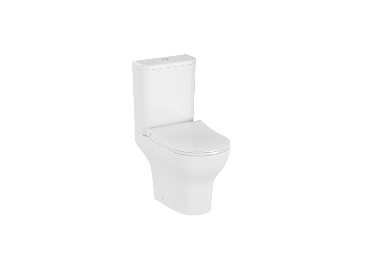 Zentrum Pack WC à poser,caréné VitrA Flush 2.0,S/H, ferm. douce - 9824B003-7211 - Vitra