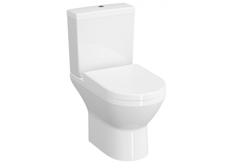 Integra Pack WC à poser OB, VitrA Flush 2.0, abattant Duroplast, fermeture douce - 9833B003-7200 - Vitra