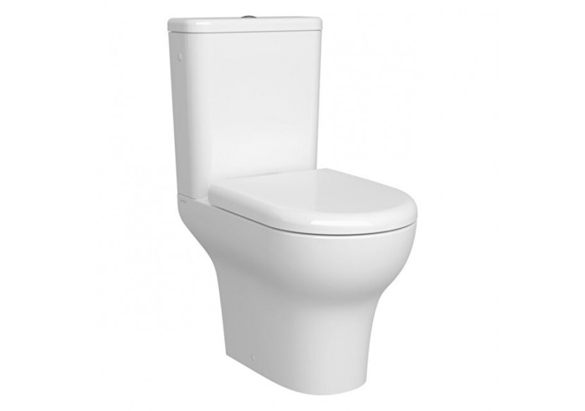 Zentrum Pack WC à poser, caréné Smoothflush, S/H, abattant Duroplast - 9863B003-7213 - Vitra