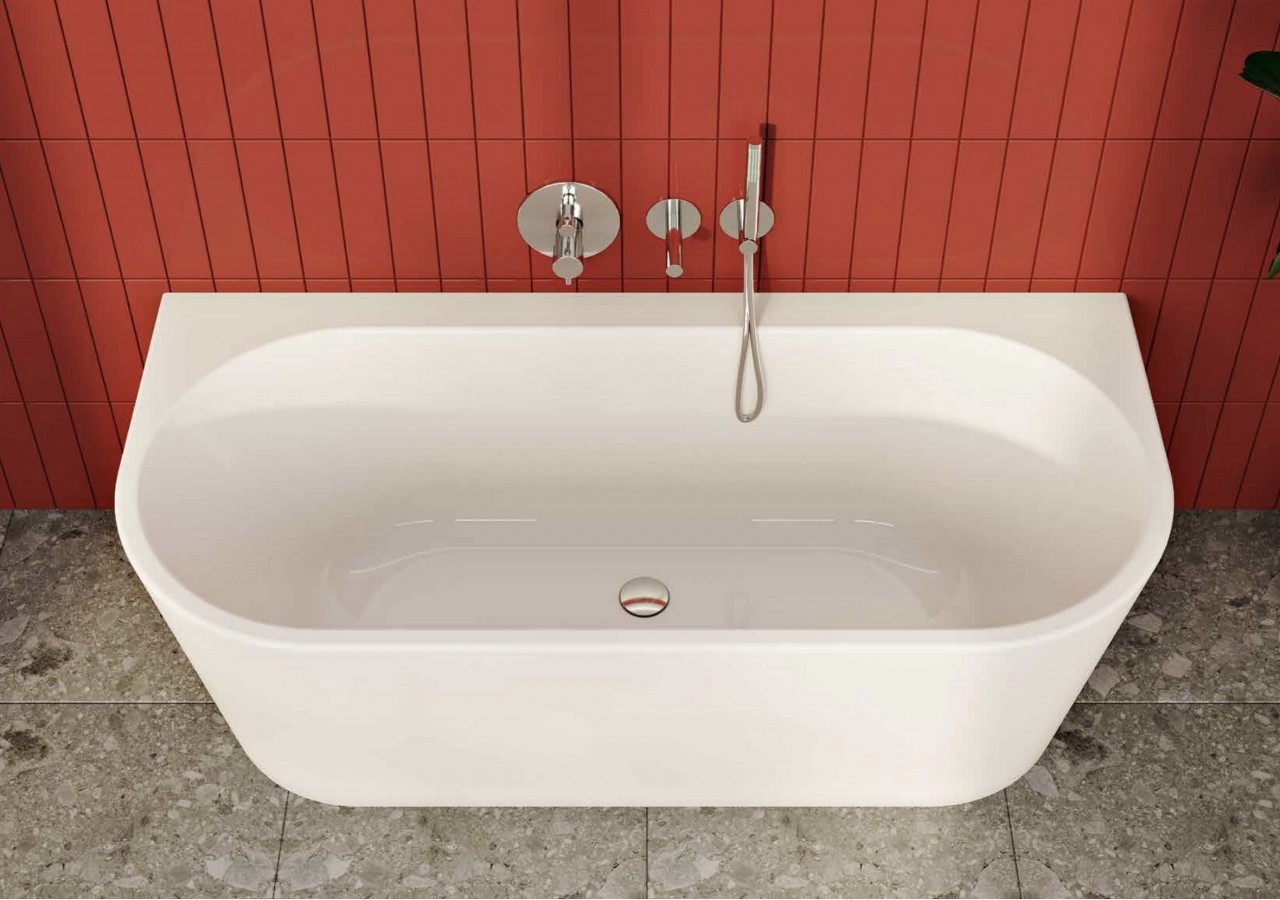 180x80 Baignoire BTW + set de pieds + siphon standard - 65420008000 - Vitra