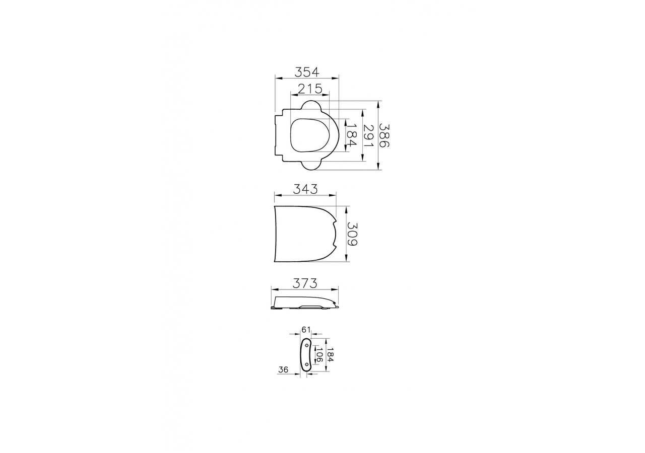 Sento Kids abattant, sans libération rapide, blanc - 133-003-009 - Vitra